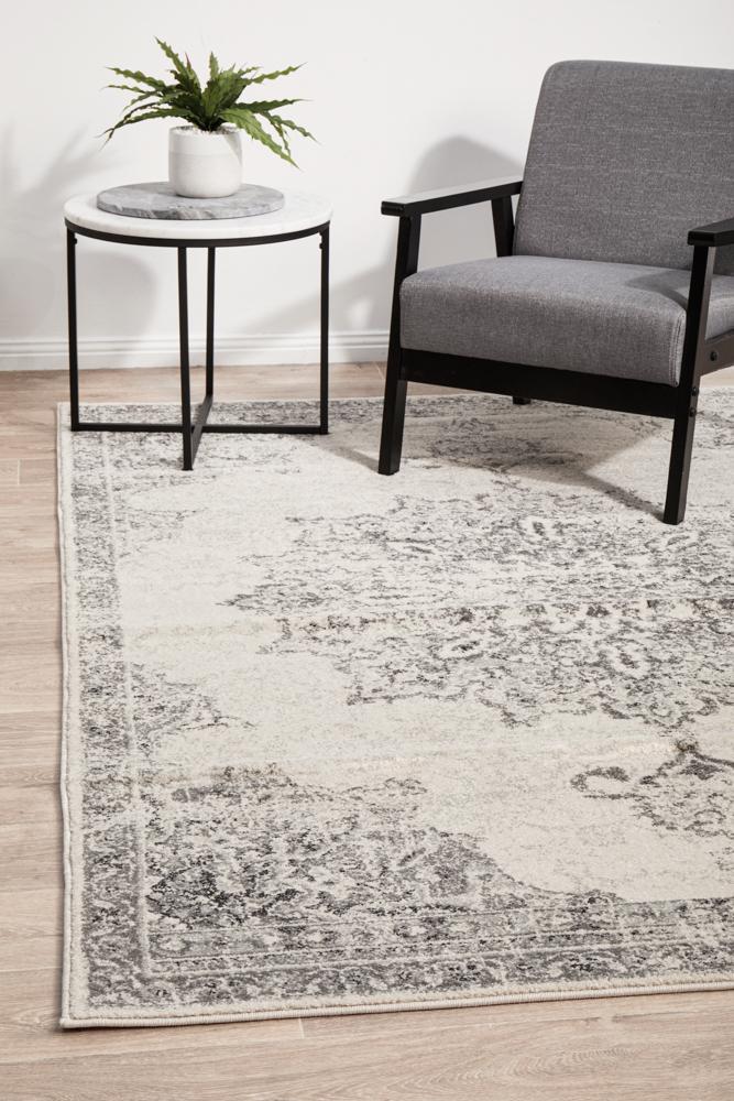 Chrome Rita Silver Rug - 230X160CM