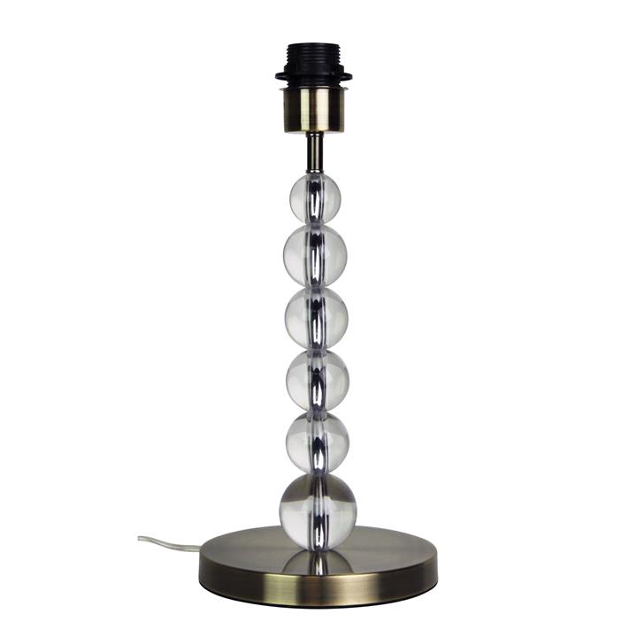 Clara Acrylic / Antique Brass Base Only