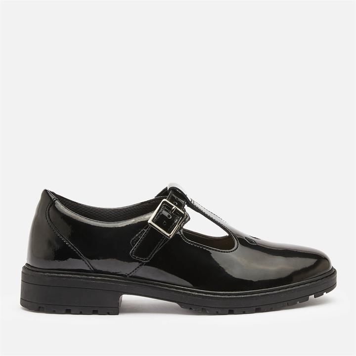 Clarks Dempster Bar Youth School Shoes - Black Patent - UK 3 Kids