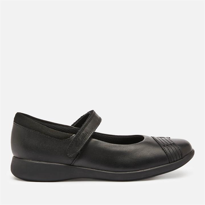 Clarks Etch Beam Kids' School Shoes - Black Leather - UK 12.5 Kids