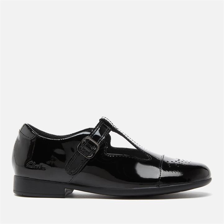 Clarks Kids' Scala Spirit School Shoes - Black Pat - UK 10 Kids