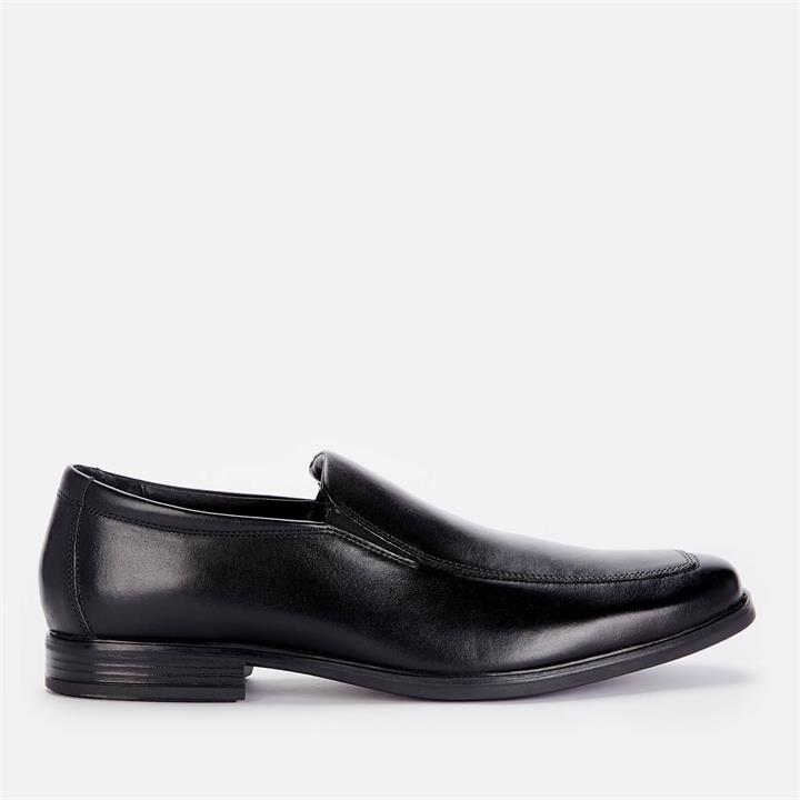 Clarks Men's Howard Edge Leather Slip-On Loafers - Black - UK 8