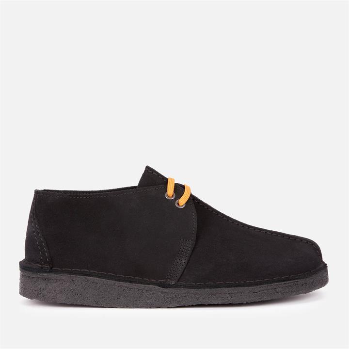 Clarks Originals Men's Desert Trek Suede Shoes - Black - UK 9