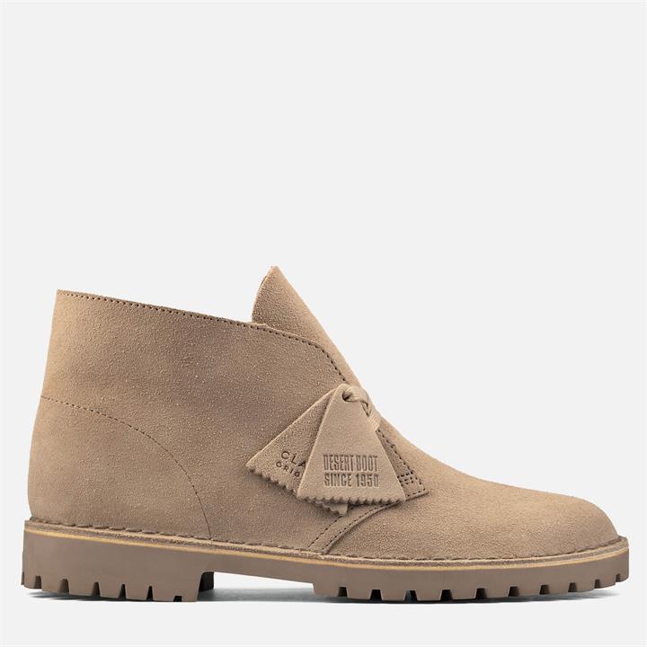 Clarks Originals Men's Suede Desert Rock Boots - Sand - UK 11