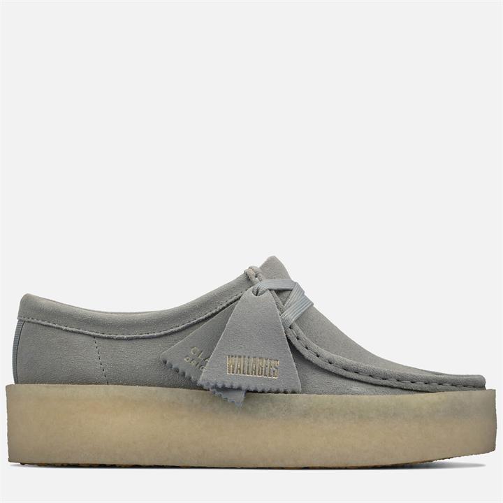 Clarks Originals Women's Wallabee Cup Suede Shoes - Grey - UK 6