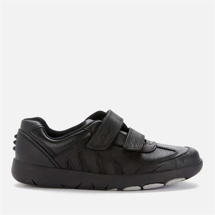 Clarks Rex Stride Kids' School Shoes - Black Leather - UK 12.5 Kids