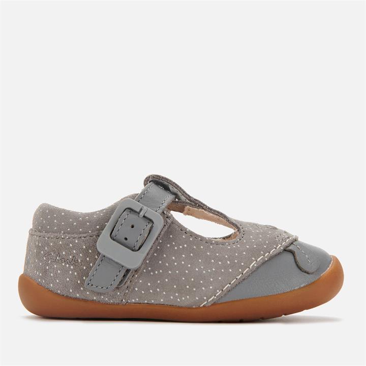 Clarks Roamer Cub Toddler Everyday Shoes - Grey Suede - UK 4 Baby