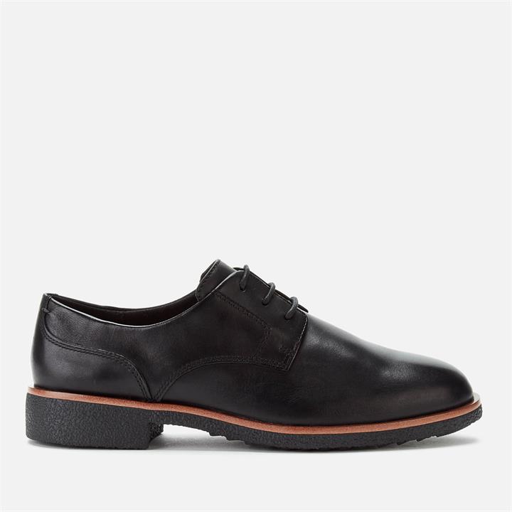 Clarks Women's Griffin Lane Leather Derby Shoes - Black - UK 3