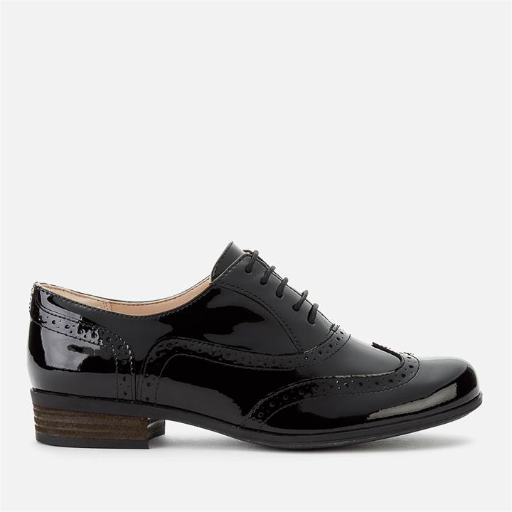 Clarks Women's Hamble Patent Brogues - Black - UK 7