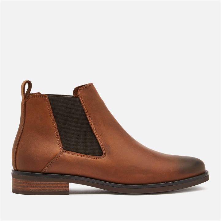 Clarks Women's Memi Top Leather Chelsea Boots - Dark Tan - UK 4