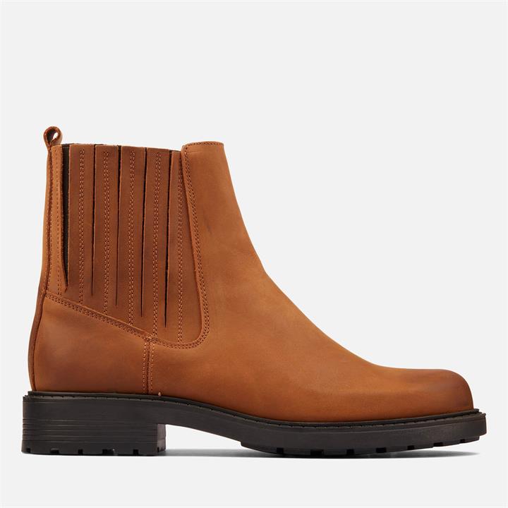 Clarks Women's Orinoco 2 Mid Leather Chelsea Boots - Brown Snuff - UK 3