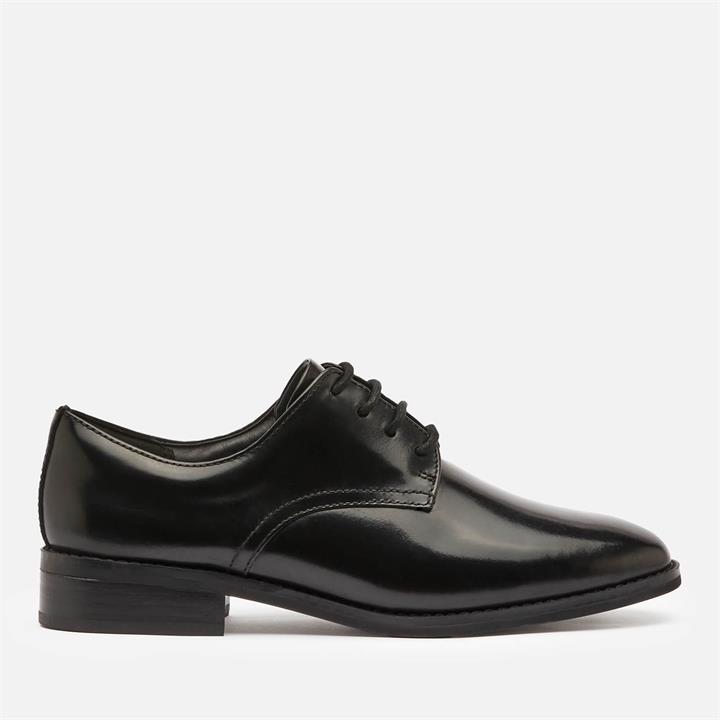 Clarks Women's Ria Leather Derby Shoes - Black - UK 3