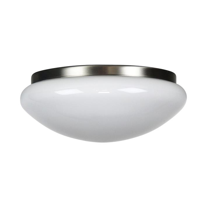 Clipper Fan Light 2 X E27 Brushed Chrome