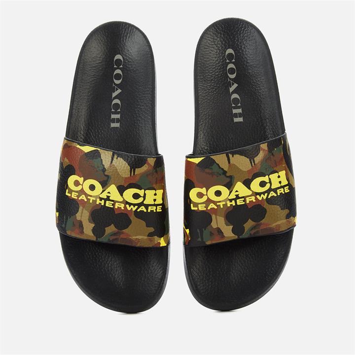 Coach Men's Camo Print Pool Slide Sandals - Camo Print - UK 9