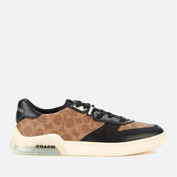 Coach Men's Citysole Signature Court Trainers - Tan/Black - UK 6.5
