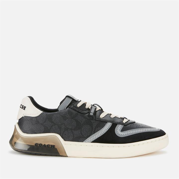 Coach Men's Signature Tech Court Trainers - Charcoal/Black - UK 11