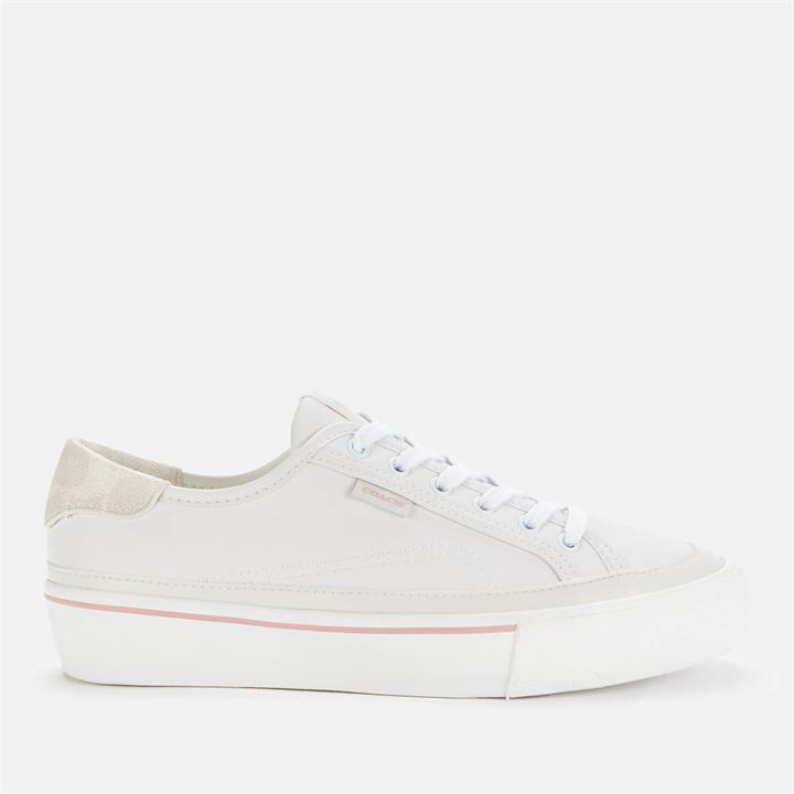 Coach Women's Citysole Canvas Platform Trainers - Optic White - UK 8
