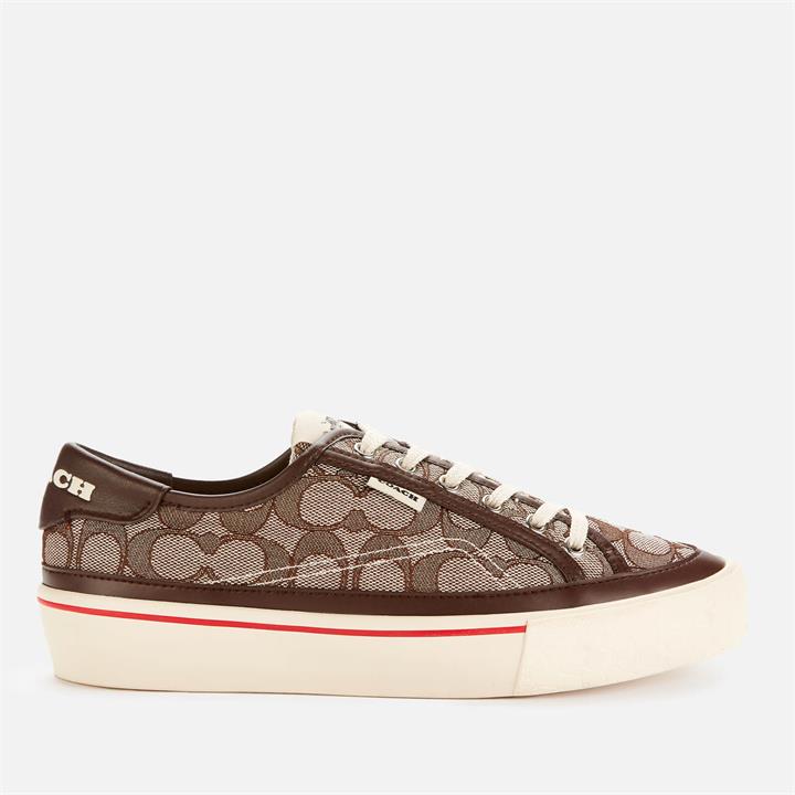 Coach Women's Citysole Jacquard Platform Trainers - Oak/Saddle - UK 3