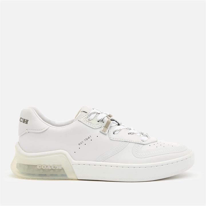 Coach Women's Citysole Suede/Leather Court Trainers - Optic White - UK 3