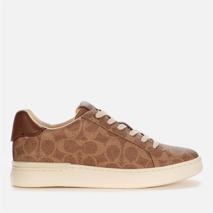 Coach Women's Lowline Coated Canvas Trainers - Tan - UK 4