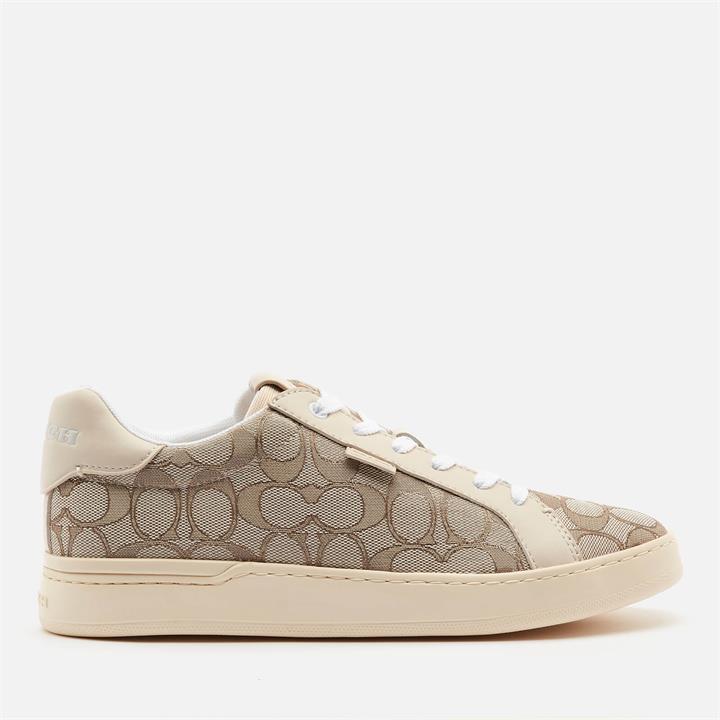 Coach Women's Lowline Jacquard Trainers - Stone/Chalk - UK 3