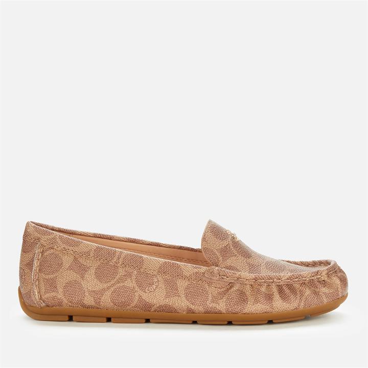 Coach Women's Marley Coated Canvas Driving Shoes - Tan - UK 7