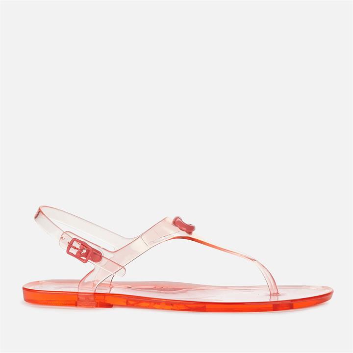 Coach Women's Natalee Rubber Jelly Toe Post Sandals - Taffy - UK 3