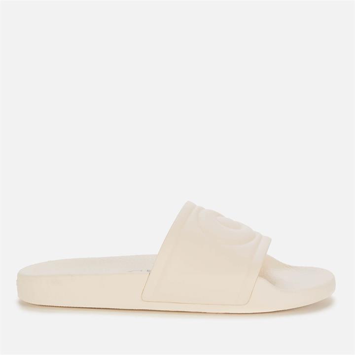 Coach Women's Ula Rubber Slide Sandals - Chalk - UK 8