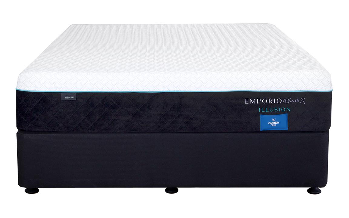 Comfort sleep emporio black x illusion medium mattress
