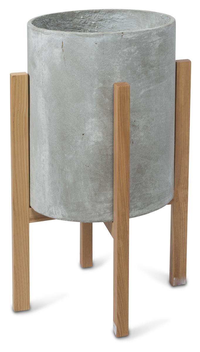 Concrete Planter on Stilts, Medium Grey
