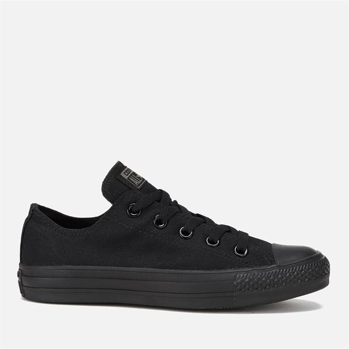 Converse Chuck Taylor All Star Ox Canvas Trainers - Black Monochrome - UK 11