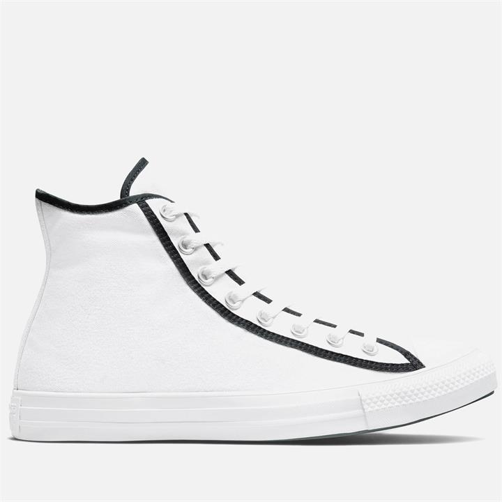 Converse Men's Chuck Taylor All Star Between The Lines Hi-Top Trainers - White/Black/White - UK 11
