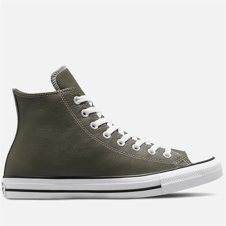 Converse Men's Chuck Taylor All Star Seasonal Leather Hi-Top Trainers - Cargo Khaki - UK 9