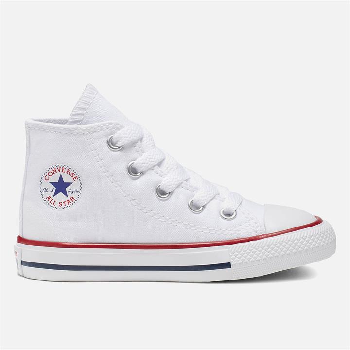 Converse Toddlers' Chuck Taylor All Star Hi - Top Tainers - Optical White - UK 2 Toddler
