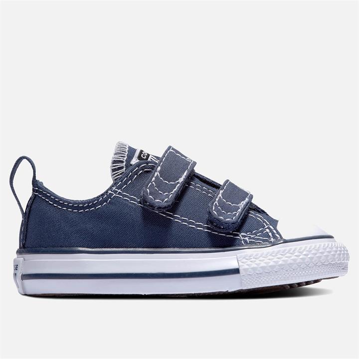 Converse Toddlers' Chuck Taylor All Star Ox Velcro Trainers - Blue - UK 7 Toddler