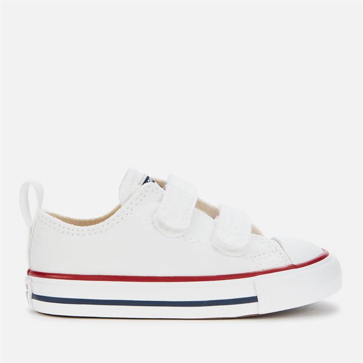 Converse Toddlers' Chuck Taylor All Star Ox Velcro Trainers - White - UK 8 Toddler