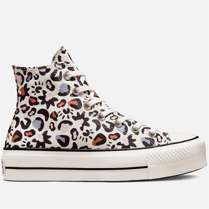 Converse Women's Chuck Taylor All Star Mystic World Lift Hi-Top Trainers - Egret/Multi/Black - UK 7