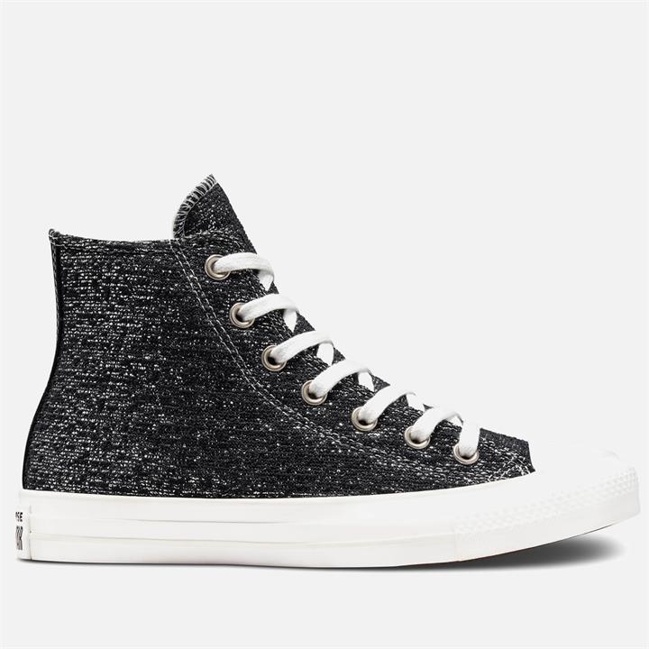 Converse Women's Chuck Taylor All Star Wabi Sabi Hi-Top Trainers - Black/Silver/White - UK 3