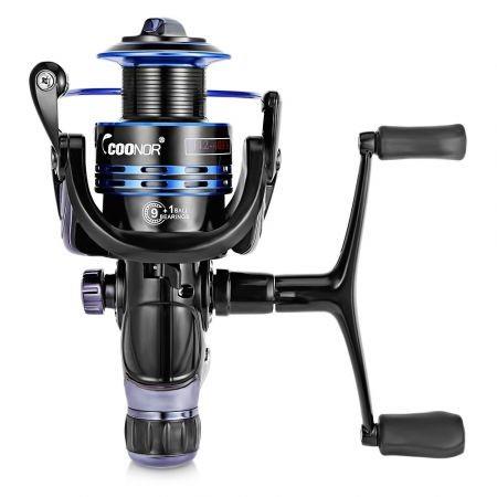 COONOR J12 9 + 1BB Metal Spool Fishing Reel with Double T-shape Handles