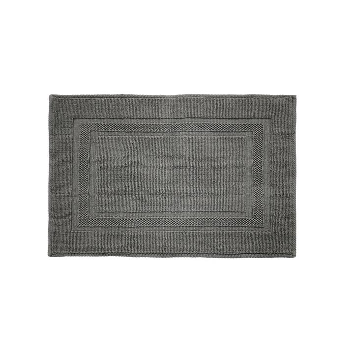 Cotton Deluxe Bath Mat 50x80cm Pewter