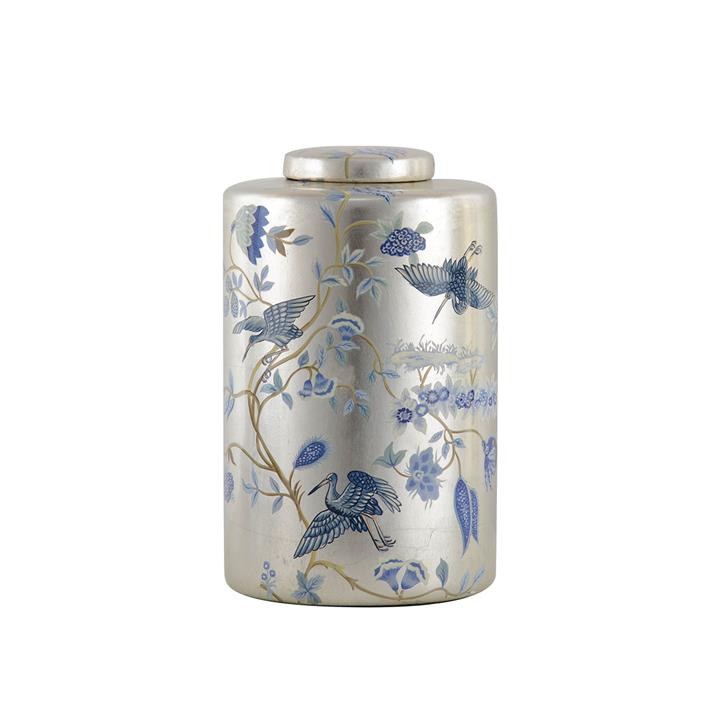 Crane Temple Jar - Medium