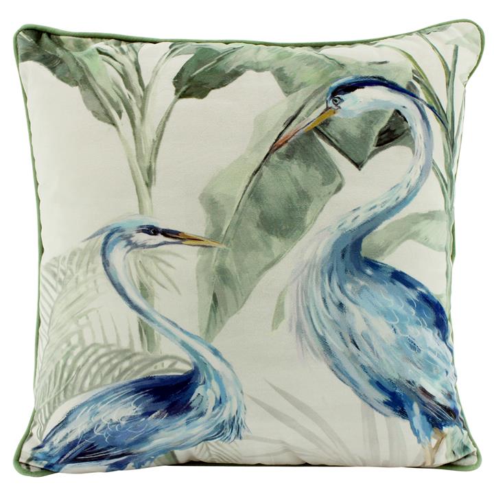 Cranes Velvet 50x50cm