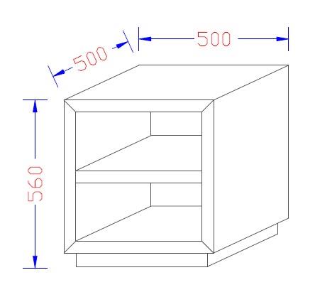 Cube custom timber bedside table