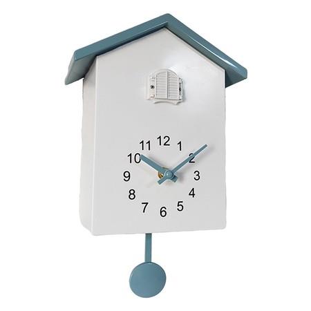 Cuckoo Wall Clock Children's Room Pendulum Clock Watch Wall Decor Grey