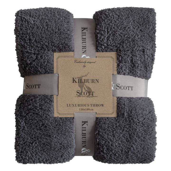 Cuddly Fleece Throw Charcoal