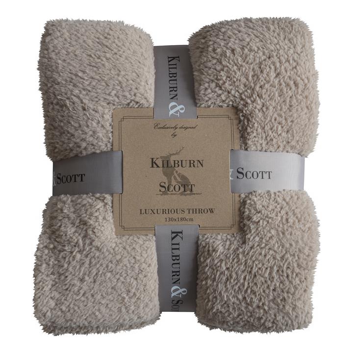 Cuddly Fleece Throw Taupe