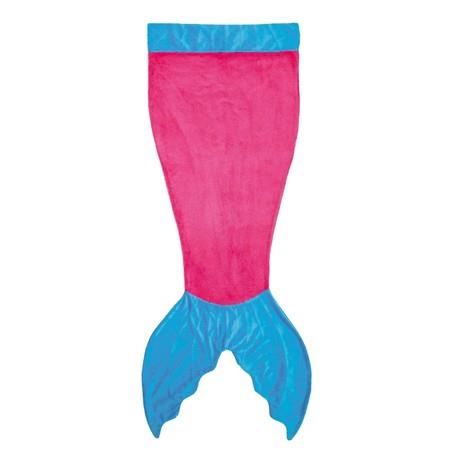 Cute Color Block Mermaid Design Blanket For Kids
