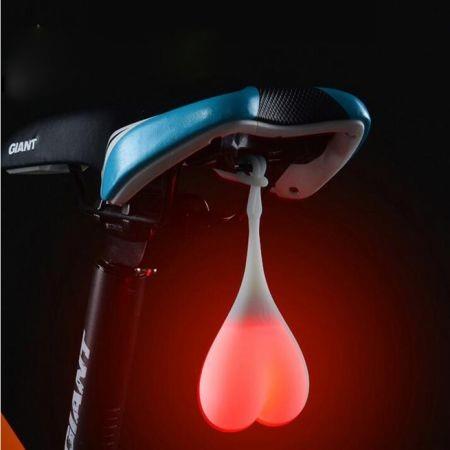 Cycling Bike Bicycle Warning Tail Light Heart Design