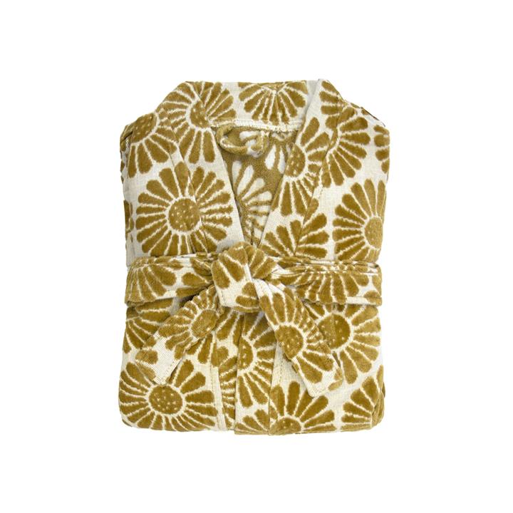 Daisy Robe Mustard