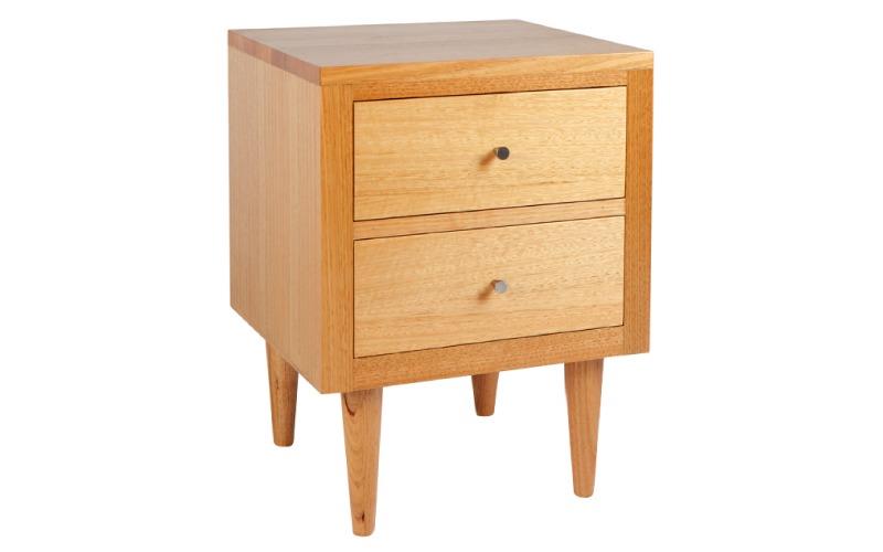 Danish custom 2-drawer bedside